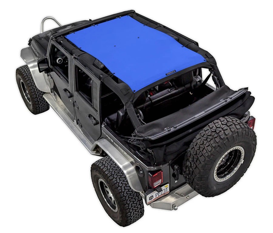 SpiderWebShade SW1 JK-4D Shade Top | Blau | Jeep Wrangler JK 4 Türer