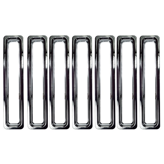 Rampage Products Chrome Grille Inserts | Jeep Wrangler TJ