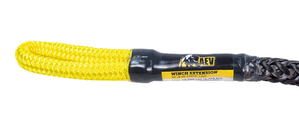 AEV Full-Size Winch Extension Rope | Ø 12,7mm | Length 9m | WLL 3889kg