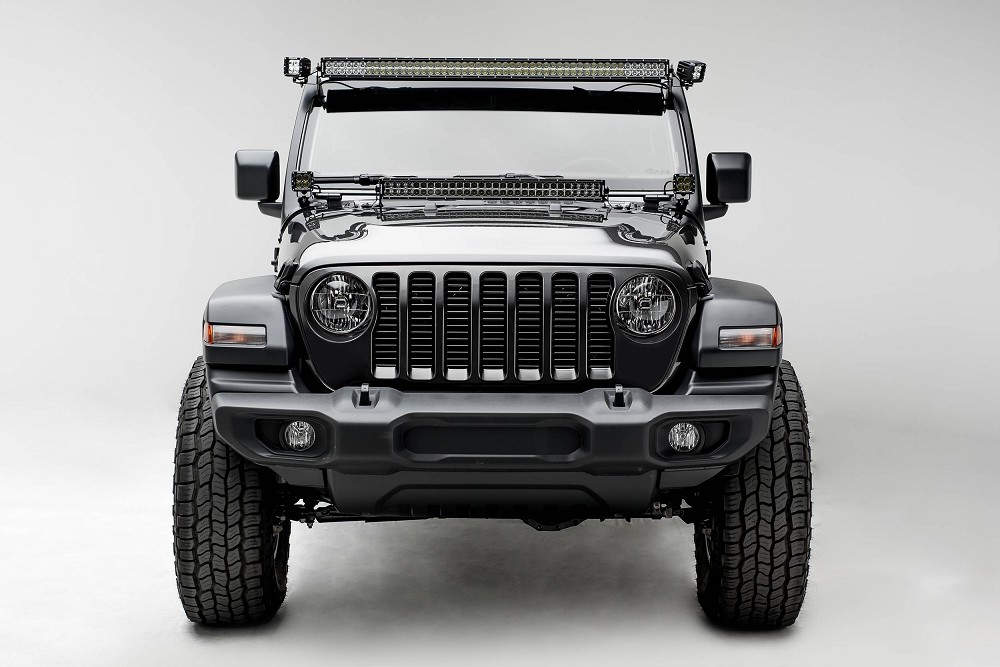 ZROADZ Front Roof Side LED Brackets  | Jeep Wrangler JL | Jeep Gladiator JT