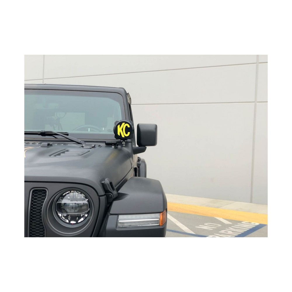 KC HiLiTES 6" Gravity LED Pro6 A-Säule/Windlauf Montage Set | Driving Beam | Jeep Wrangler JL | Jeep Gladiator JT