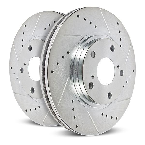 Powerstop Evolution Rear Brake Rotors | Drilled & Slotted | 352mm | RAM1500 DS | RAM1500 Classic