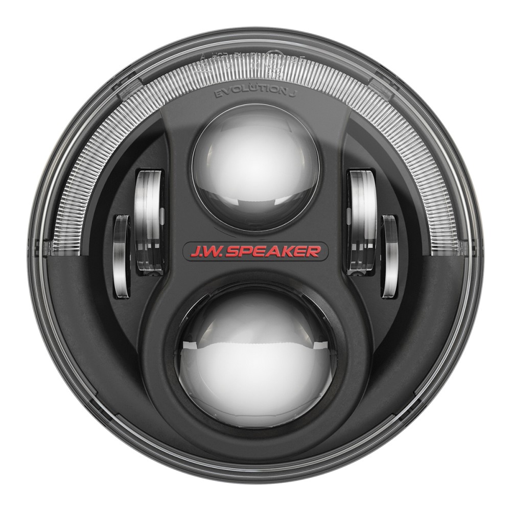 J.W.Speaker J2 Series LED Hauptscheinwerfer Set | Schwarz | ECE | 07-18 Jeep Wrangler JK