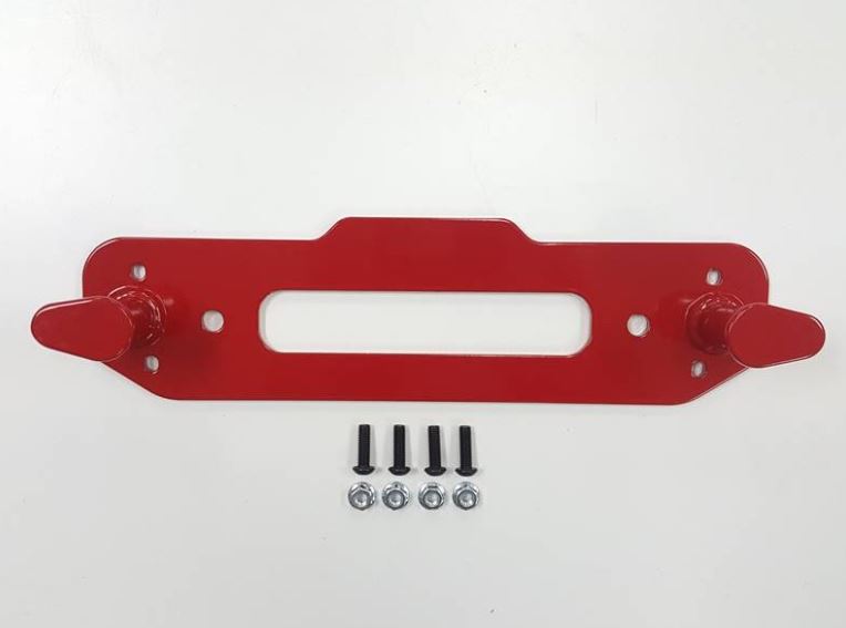 Maximus-3 Winch Hook Anchor for Rubicon Front Steel Bumper | Red | 18+ JL Wrangler | 20+ JT Gladiator