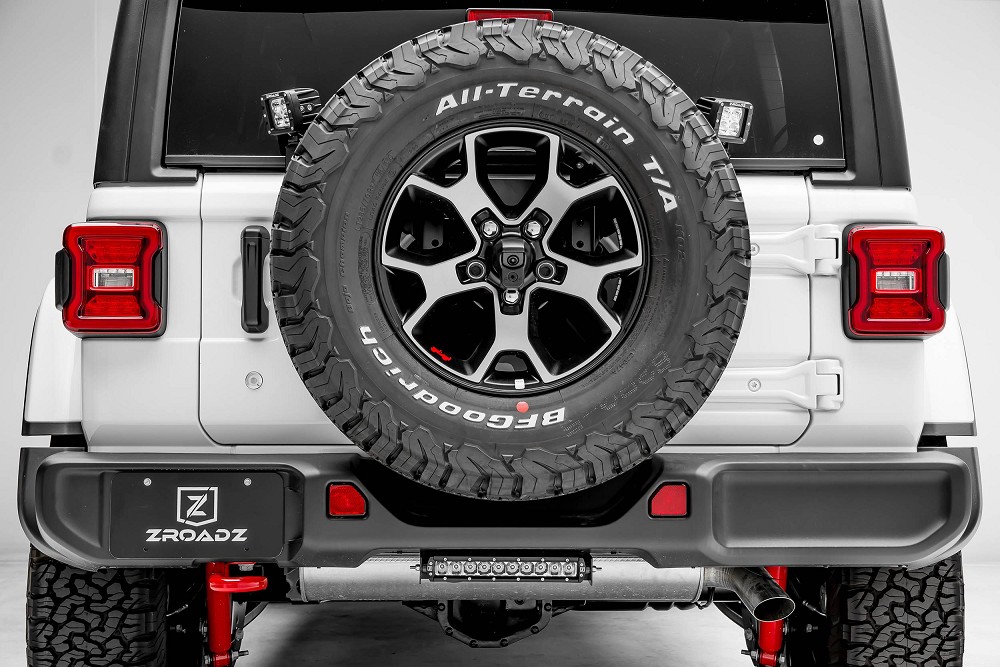 ZROADZ Rear Tire Carrier LED Bracket | 18+ Jeep Wrangler JL