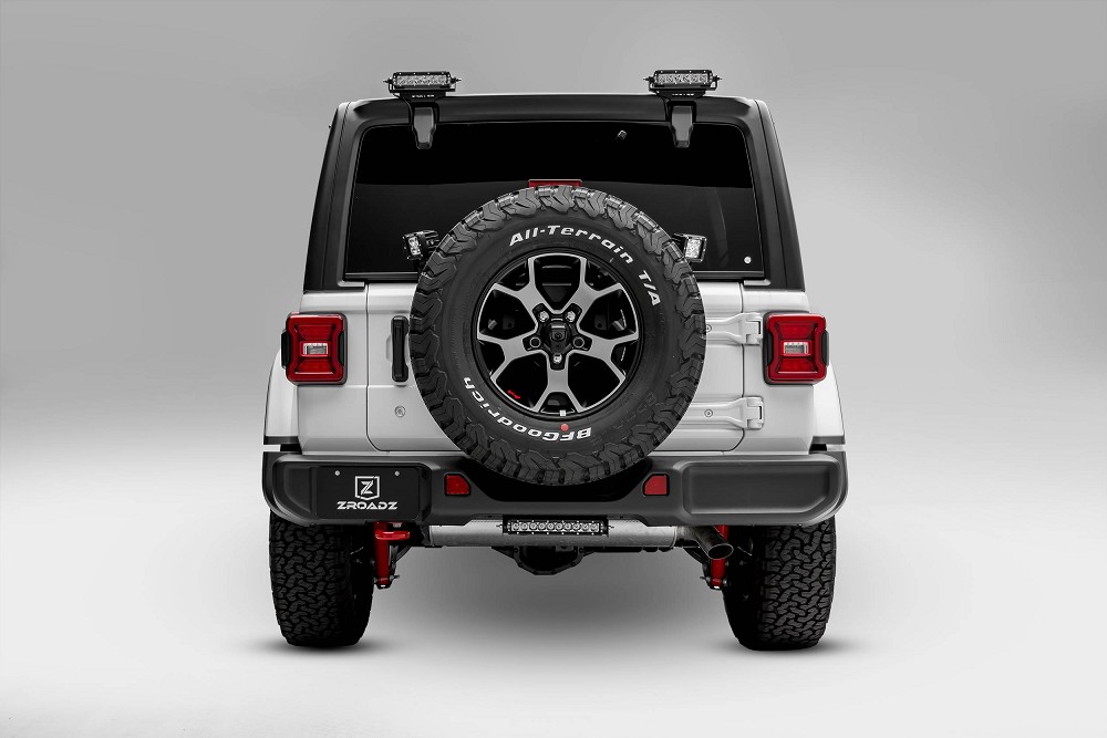 ZROADZ Rear Tire Carrier LED Bracket | 18+ Jeep Wrangler JL