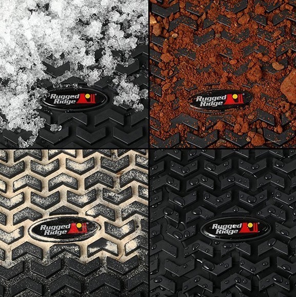 Rugged Ridge | All Terrain Floor Liner Kit Black | Jeep Gladiator JT