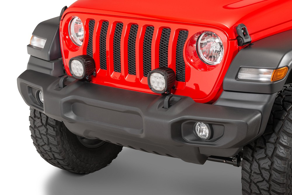 Mopar Bumper-Mount Light Brackets | 18+ Jeep Wrangler JL | 20+ Jeep Gladiator JT