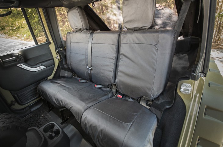 Rugged Ridge Rear 840D Seat Cover Black | 07-10 Jeep Wrangler JK 4-Door