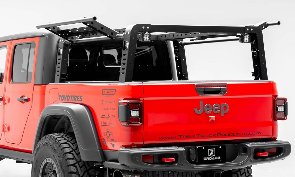ZROADZ Overland Rack With 2 Lifting Gates | 20+ Jeep Gladiator JT