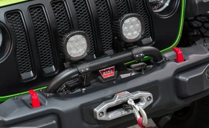 Mopar Grille & Winch Guard For Rubicon Steel Front Bumper | Jeep Wrangler JL | Jeep Gladiator JT