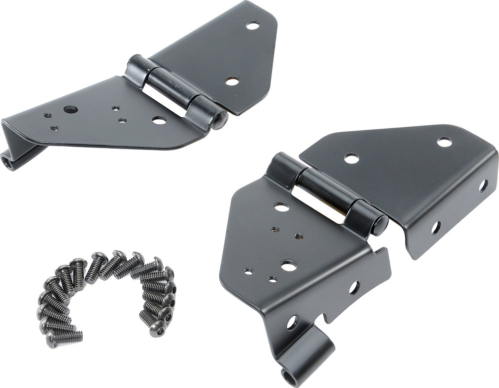 Rampage Products Windschield Hinges in Black | Jeep Wrangler YJ