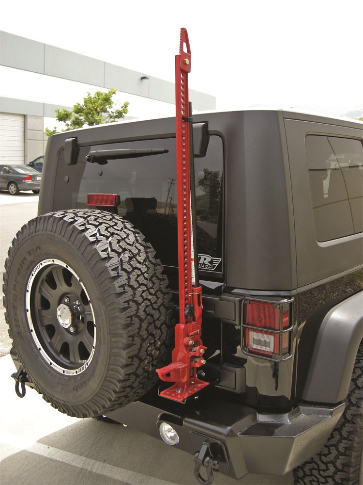 Rampage Products Hi-Lift Wagenheberhalterung | Jeep Wrangler JK