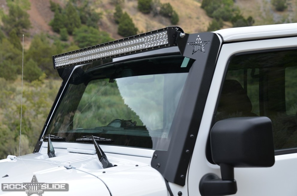 RSE A-Pillar 50" Light Bar Brackets | 07-18 Jeep Wrangler JK