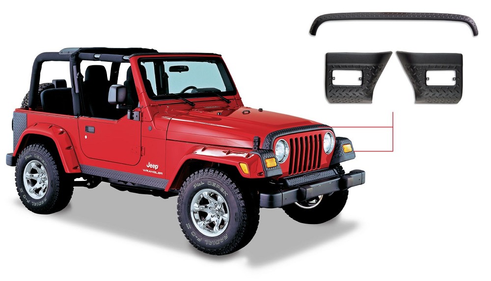 Bushwacker Steinschlagschutz-Set | Jeep Wrangler TJ