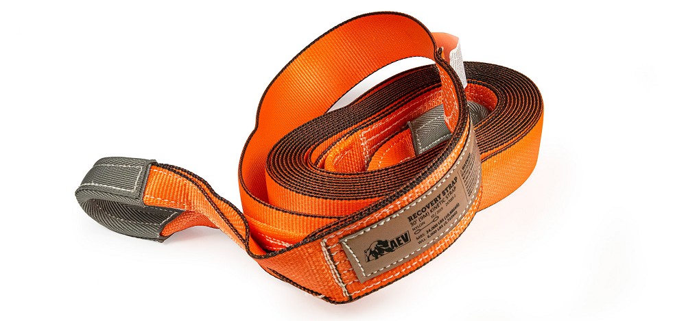 AEV Mid-Size Kinetic Recovery Strap | Wide 76mm | Length 9m | WLL 2722kg