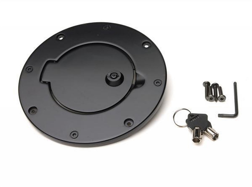Rampage Products Locking Fuel Door | Black | Jeep Wrangler TJ