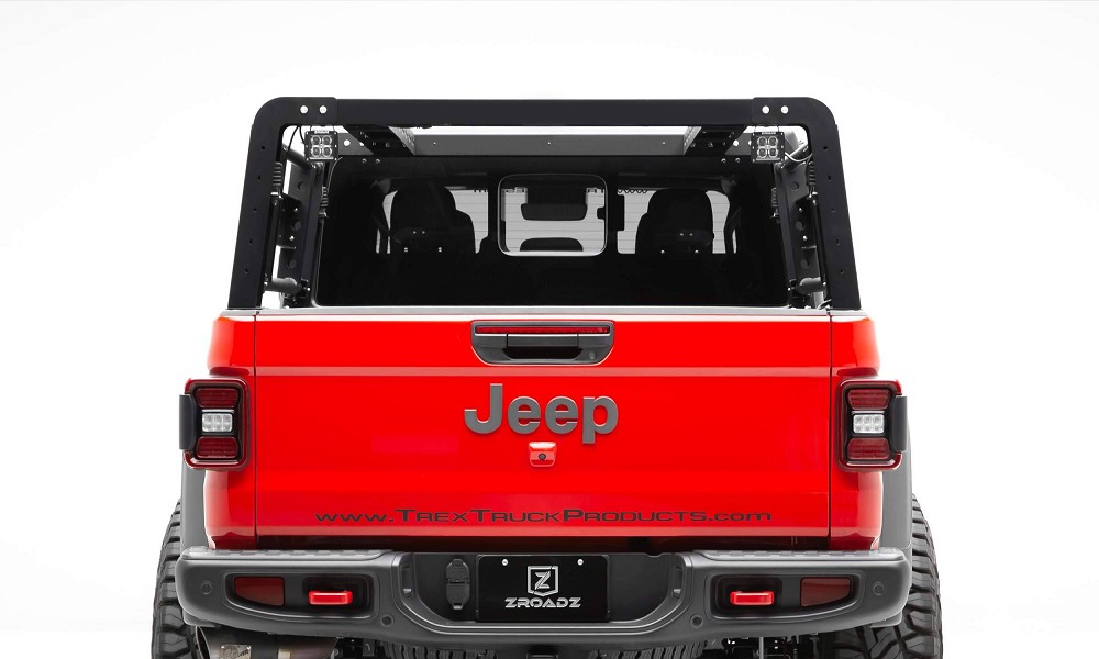 ZROADZ Overland Rack With 2 Lifting Gates | 20+ Jeep Gladiator JT