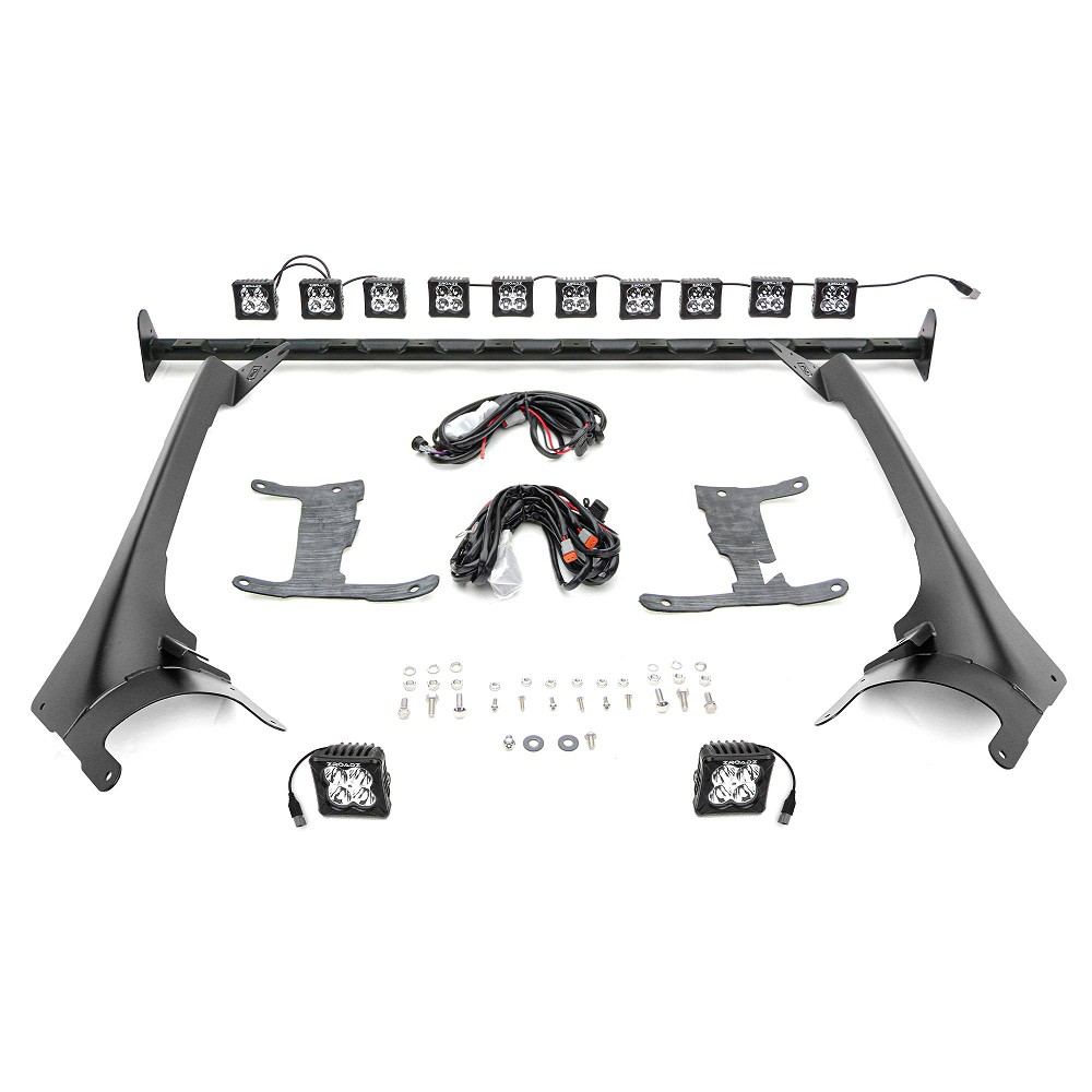 ZROADZ Multi-LED Scheibenrahmenhalterungsset inkl. 12 Pods | Jeep Wrangler JL | Jeep Gladiator JT