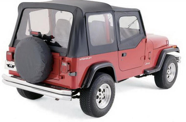 Rampage Products Spare Tire Cover for 27"-29" Rims | Jeep Wrangler YJ TJ JK | Jeep Cherokee KJ KK