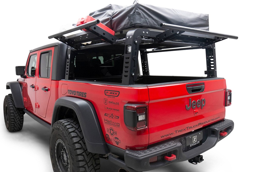 ZROADZ Overland Rack With 3 Lifting Gates | CMD | 20+ Jeep Gladiator JT
