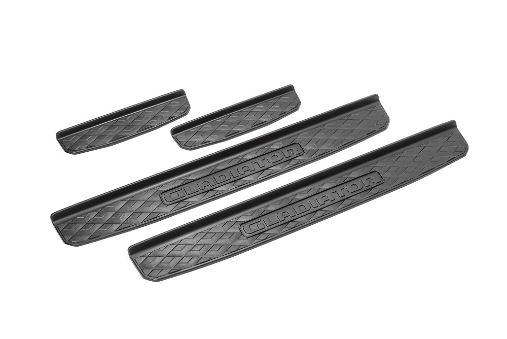 Black Door Sill Guards for Jeep Gladiator JT 2020-
