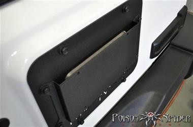 Poison Spyder Tire Carrier Delete Platte mit Kennzeichenhalterung | Jeep Wrangler JK